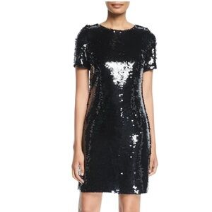 Milly Pailettes Sequin T Shirt Dress